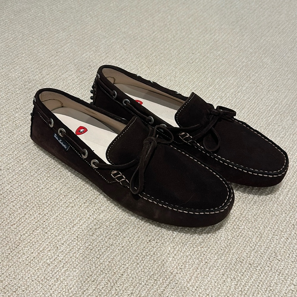 Brown Suede Conino Lamborghini Shoes